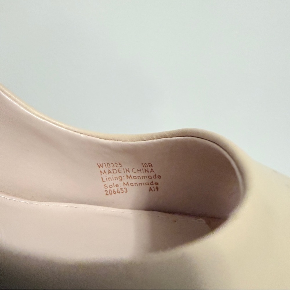 Cole Haan Harlow Cream Peep-Toe Heels Size 10 - Picture 5 of 8